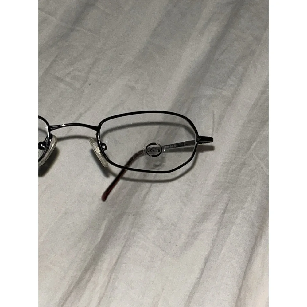 CE-TRU 1405 Brown Oval New Rare 46-20-135 Metal‎ Full Rim Eyeglasses Frame